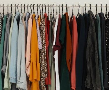 rack of clothes